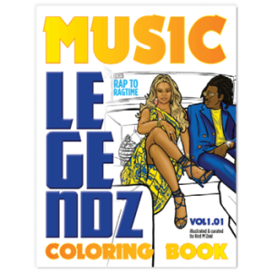 Music Legendz: Ragtime to Rap Vol. 1.01 is the first installment in the Music Legendz coloring book series. Take a journey with us through the rich history of music!