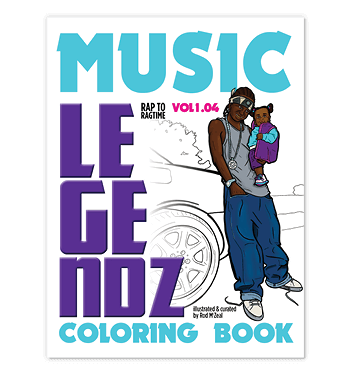 Music Legendz: Ragtime to Rap Vol. 1.04 is the fourth installment in the Music Legendz coloring book series. Take a journey thru the rich history of music!